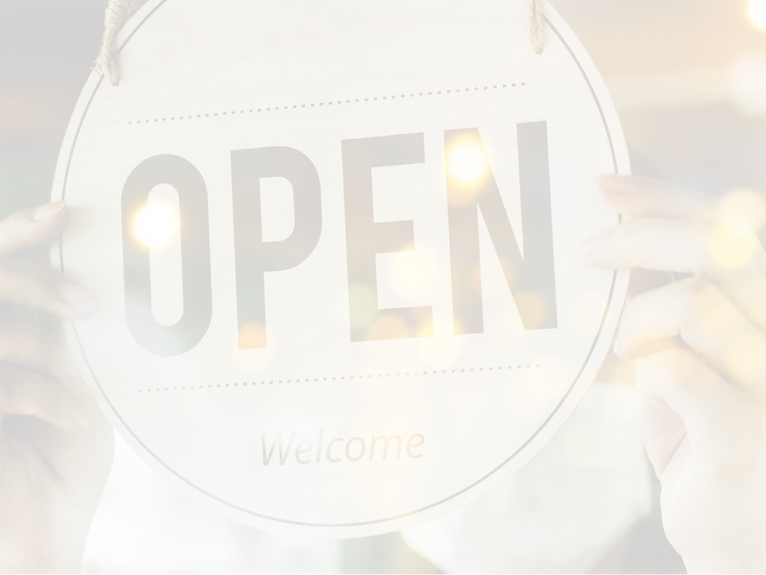 open sign