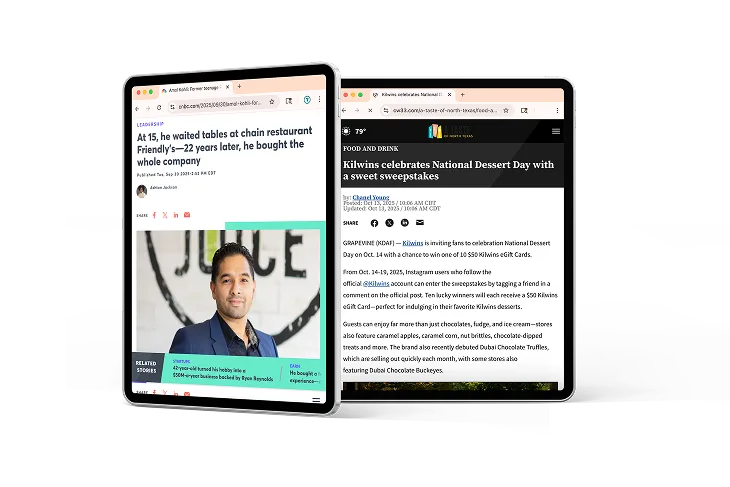 News Releases Tablet Example