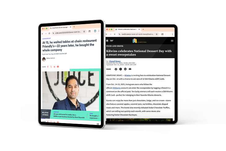 News Releases Tablet Example