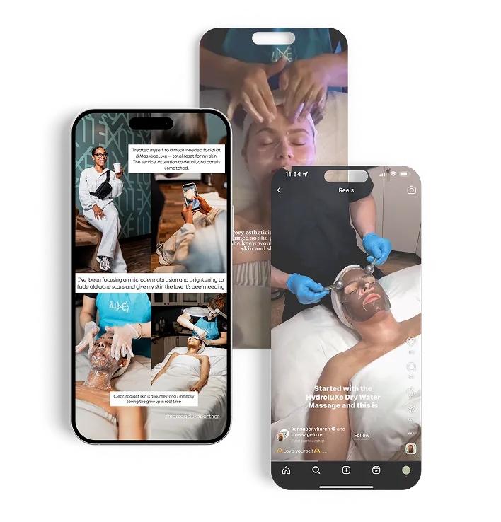 MassageluXe Phone Screen