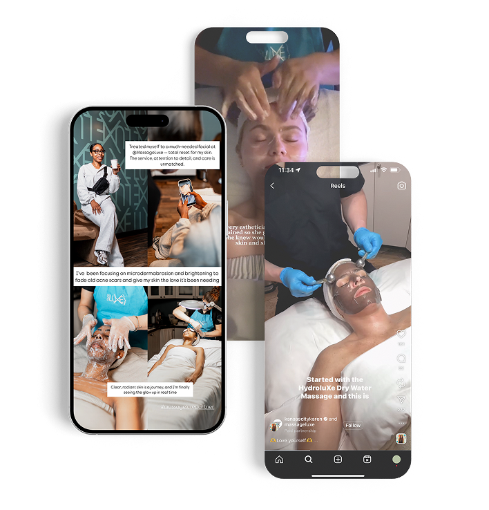 MassageluXe Phone Screen